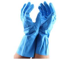 63-7596-63 BM Polyco Nitrile Chemical Resistant Gloves, size 10, Blue 508-1638