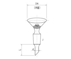 61-0188-49 Semi-Micro Funnel with Filter Plate  45 3772-45-1M-F