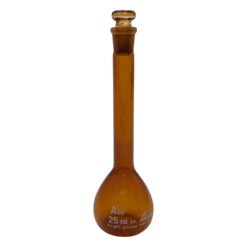 1-8565-24 High Accuracy Volumetric Flask Brown 25mL