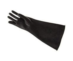 63-7636-06 BM Polyco Chemprotec Rubber Chemical Resistant Gloves, size 10, Black SC104/10