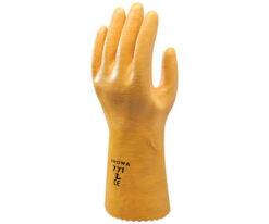 64-1727-46 Showa Nylon Nitrile-Coated Chemical Resistant Gloves, size 9, Yellow SHO7713