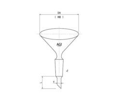 61-0188-54 Funnel with Sliding  75 3772-75-2L