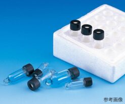 62-9986-12 Mini Vial (Perated Cap (Black) + Fluorine PTFE/2-Trill Packing Standard Set) 4 mL 20 Pieces MV -2 203314