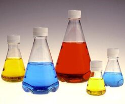 1-8773-09 Sterilization Erlenmeyer Flask (Normal Cap/Baffle Bottom) 1000mL 4113-1000