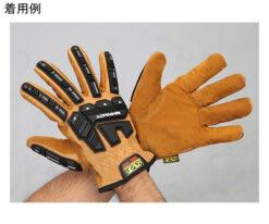 64-7839-77 Gloves Mechanic (Leather/Brown/cut resistance) [S] EA353BY-241