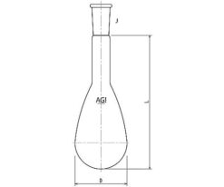 61-3624-82 Kjeldahl Flask 100mL 19/38 3212-100-3L