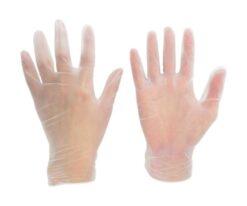 61-2684-23 Vinyl chloride made Disposable Gloves No powder 100 sheets L VERTE-851-L