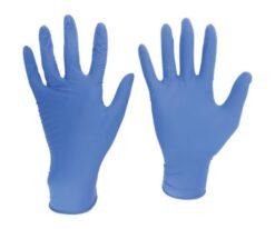 61-2685-93 Nitrile Disposable Gloves thick No powder 100 sheets Blue L VERTE-701H-L