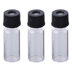 1-1388-01 Vial for Auto Sampler Clear Vial + Black Cap (With Septum) 100 Sets 11231046S