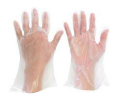61-2686-38 Polyethylene Disposable Gloves thick Outer embossed 200 sheets S VERTE-565N-S