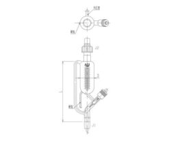 62-2111-18 Equilibrium Type Drip Funnel Needle Valve 100 mL 3750-100-3M-9