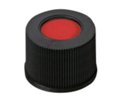 3-9522-16 Auto Sampler Vials, Black Cap + Septum (PTFE/Silicon/PTFE), 100 Pieces 4008236
