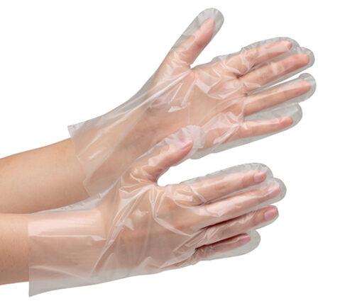 62-0947-71 Disposable Emboss Polyethylene Gloves S (100pcs) VERTE-510N-S