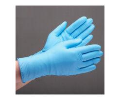 62-0947-74 Disposable Nitril Gloves 100pcs blue SS with Powder VERTE-752K-SS
