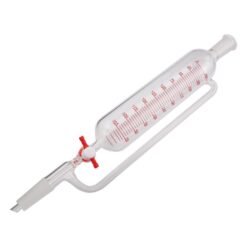 4-459-03 Cylindrical Separatory Funnel (Balance Type PTFE Cock) 250mL