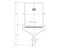 62-2113-71 Large Buchner Funnel 2000 mL Fine pores 3940-20002