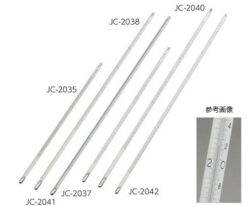 2-064-01-20 Precision Stick Mercury Thermometer (Minimum Scale: 0.1 ) 0 - 50   300mm With Calibration Certificate JC-2035