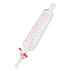 4-474-03 Cylindrical Separatory Funnel (PTFE Cock With Scale, Without Bottom Sliding) 250mL