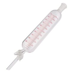 4-475-03 Cylindrical Separatory Funnel (PTFE Cock With Scale, Without Bottom Sliding) 250mL
