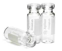 2-8415-23 Crimp Top Vial  11 x 12 x 32mm 2mL Clear with Label 5183-4492