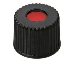 3-9526-16 Auto Sampler Vials, Black Cap + Septum (PTFE/Silicon/PTFE), 100 Pieces 4008207