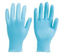 62-8769-02 Disposable Nitrile Gloves Xpert 0.24mm Powder Free Blue Green L Size 3000001629