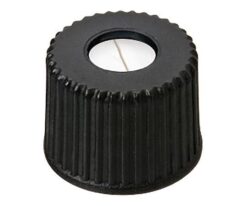 3-9526-17 Auto Sampler Vial Black Cap + Slot Septum (PTFE/Silicon), 100 Pieces 6232178