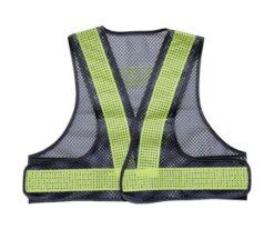 65-2679-96 Mesh Safety Vest Short Length Navy x Yellow Dress 420 mm TMVS-BY