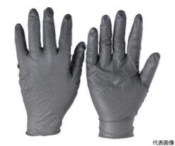 62-8834-04 Nitrile Rubber Disposable Gloves Powder Free Black M Size 100 Pieces 93-250-8