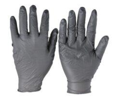 62-8834-05 Nitrile Rubber Disposable Gloves Powder Free Black L Size 100 Pieces 93-250-9