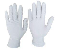 62-8970-05 Nitrile Disposable Gloves No.110 White PFSS (100g) NBR0550PF-WBSS