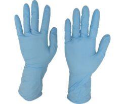 62-8970-09 Nitrile Disposable Gloves Blue Long PF S (50 Pieces) NBR0670PF-BBS
