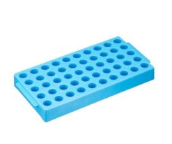 2-3881-33 Rack for Cryo Vial 50 Pcs Storage 100 x 200 x 250mm Blue T315-2