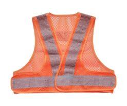 65-2679-97 Mesh Safety Vest Short Length Orange x Silver Dress 420 mm TMVS-OS