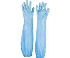 62-9060-01 Disposable Polyethylene Long Gloves Blue (30 Pieces) TPL-60-B