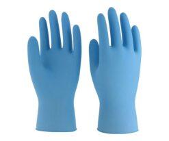 4-1437-01 Nitrile Disposable glove (model lobe) Blue SS No.991