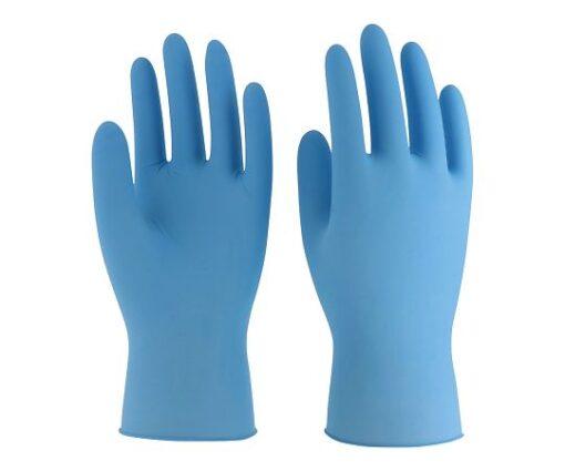 4-1437-04 Nitrile Disposable glove (model lobe) Blue L No.991