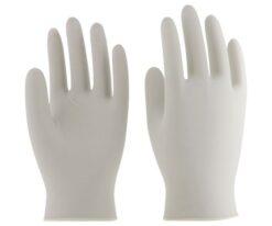 4-1438-04 Nitrile Disposable glove (model lobe) White L No.991