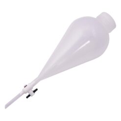 6-160-03 Squibb Pear-Shaped Separatory Funnel (PP) 500mL 4300-0500