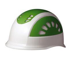 62-0946-71 ABS Helmet (with vents) White/Green SC-17BVRA-KP-W/GN