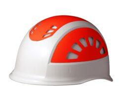 62-0946-73 ABS Helmet (with vents) White/Orange SC-17BVRA-KP-W/OR