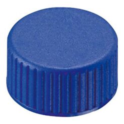 3-9527-17 Vial Cap for Auto Sampler (For Cap standards 9 -425) without Hole Blue Screw Cap + Septum (PTFE/Rubber) with 100 pieces 4008230
