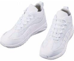64-0984-38 Safety Shoes Middle Cut White 25.0 cm S1193