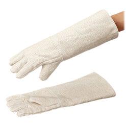 8-4006-22 Heat Resistant Gloves Long (Total Length 450mm) 5 Fingers EGF77L