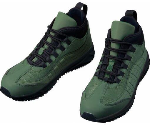 64-0984-47 Safety Shoes Middle Cut Army Green 26.5 cm S1193