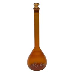 1-8565-27 High Accuracy Volumetric Flask Brown 200mL
