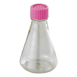 4-2671-03 Violamo Disposable Sterilized Erlenmeyer Flask 500 mL Bent Filter Cap, 12 Pieces SEF500V