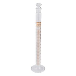 1-8563-04 Graduated Cylinder with Plug 25mL
