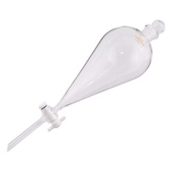 7-188-12 Squibb Type Separatory Funnel with Teflon(R) Plug 250mL
