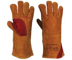 63-6960-59 Brown Leather Welding Gloves 10.5, XL 124-8242